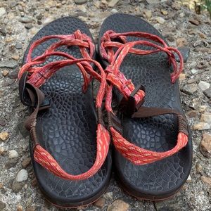 Chaco Women's Hiking Walking Sandals Grey Size 10 Vibram Soles Outdoor